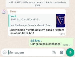 Avaliações positivas feitas por nossos clientes