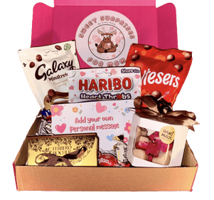 A Krazy Moose mothers day gift box filled with chocolates, sweets and fudge.