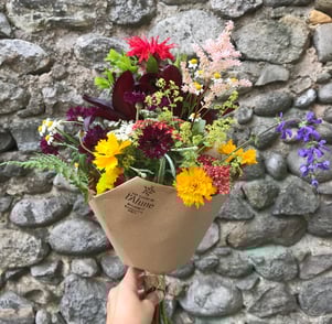 bouquet fleurs fraîches biologiques de saison slowflower floriculture ardeche