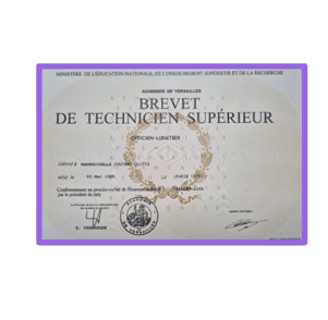 diplome de bts opticien lunetier