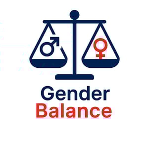 a woman in a wheelchair wheel chair with a gender equality symbol on it