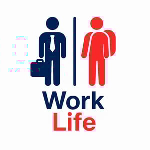 a man and woman working together in a work life