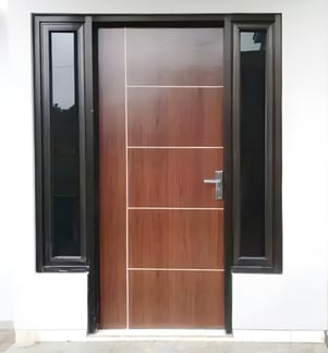 Pintu Solid Wood Panel lapisan HPL