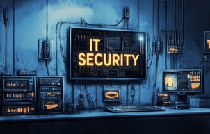 a computer monitor screen displaying a sign that says it is not a security