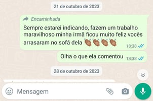 Avaliações positivas feitas por nossos clientes