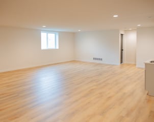 light wood style flooring in living room