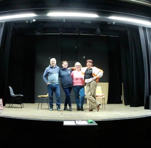 Photographie de de notre troupe de théâtre amateur.