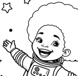 a cartoon spaceman character