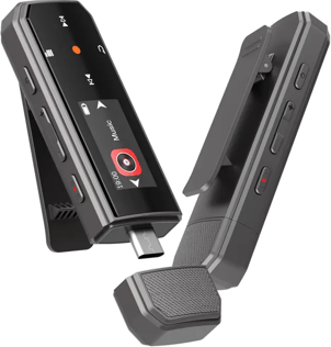 Ruizu Reproductor MP3 de 64GB Memoria USB Tipo-C y con Clip Portátil, con grabación y Radio