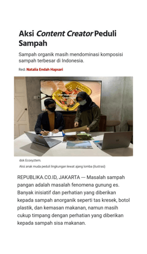 Republika Media Video Competition Ecoxyztem Food Waste