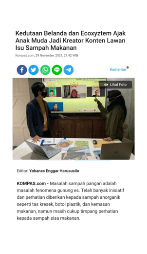 Kompas Media Video Competition Ecoxyztem Food Waste