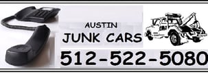 Austin Junk Cars logo with phone logo