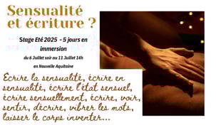 sensualité et écriture