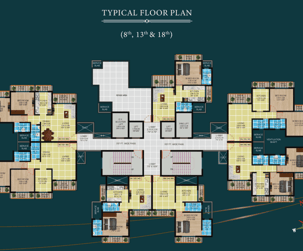 Typical floor plan of Ellora emerald building 8-13-18