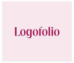 a bright pink color scheme for my logofolio