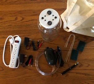 Our "One-Gallon Kit" small-particle colloidal silver production kit