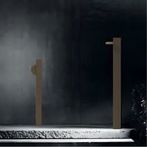 Baliza decorativa de exterior 01 de metal, con luz ambiental para jardines y terrazas