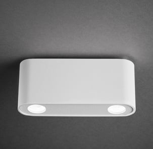  Aplique de pared MOON blanco de doble haz de luz, moderno y decorativo