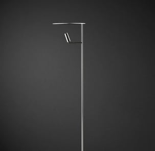 Lámpara de pie NUA con diseño minimalista y luz direccional, ideal para lectura