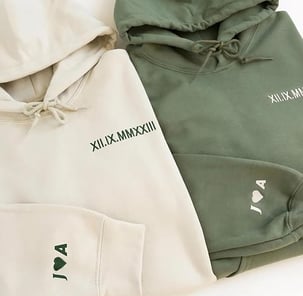 Pull Brodés personnalisée cadeaux couple homme femme