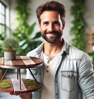 "Handmade recycled house model crafted from eco-friendly materials"