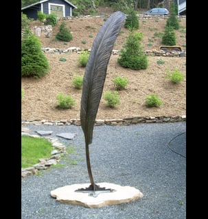 Icarus, Public Art Sculpture, by Jeff Hackney, Little Switzerland, NC