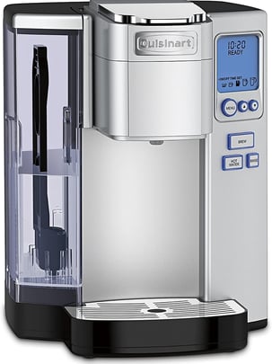 Coffee Machine, Programmable Brewing & Hot Water Dispenser, Stainless Steel
