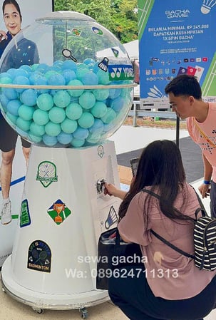 sewa mesin gachapon jumbo Indonesia