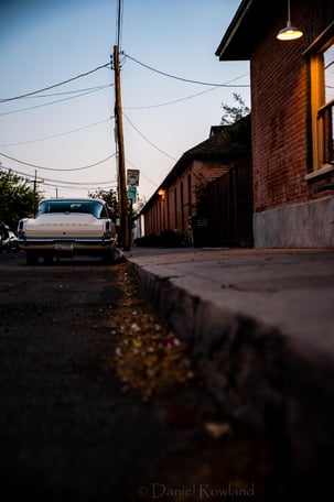 Old Plymouth classic car in Tucson Arizona