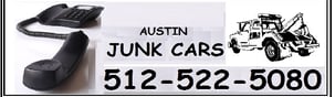 Austin Junk Cars logo with phone logo
