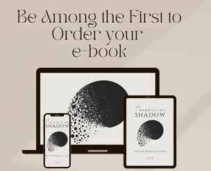 An ad for the e-book So, I Married my shadow: poetry & reflections by lvf for kindle or ipad.