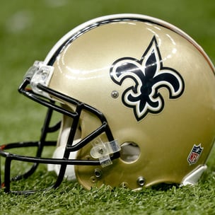 New Orleans Saints football helmet