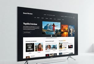 a smart tv screen with a smart tv
