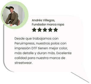 Fundador de marca de ropa urbana recomienda impresión DTF textil para polos con alta definición en Peruimpress Lima