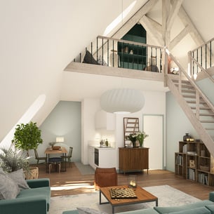 Intérieur design - Neuf Brisach - Monchecourt architecte patrimoine – François 1er