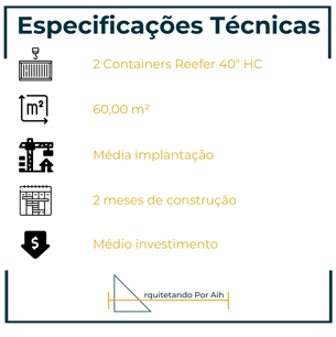 ESCRITÓRIO CONTAINER ESPECIFICAÇÕES TÉCNICAS