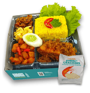 Nasi Kuning Ayam Serundeng MamiRasa