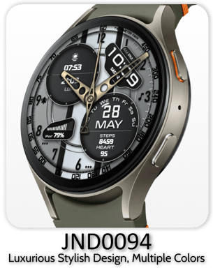 JND0094 stylish watch face for wearos