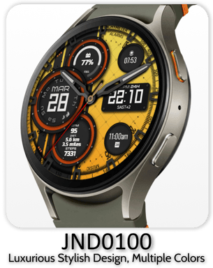 JND0100 stylish watch face for wearos