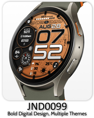 stylish watch face for wearos