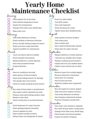 a checklist of the ultimate list of home cleaning checklist