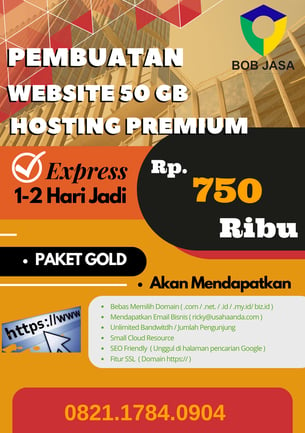 Bikinin Pro Jasa Pembuatan Website Pribadi Bisnis Perusahaan Yayasan Sekolah Desa 50 GB - 750 Ribu