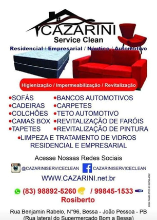 Cazarini service clean logo