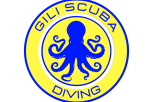 Official Gili Scuba Diving logo, your boutique dive center on Gili Trawangan, Indonesia.