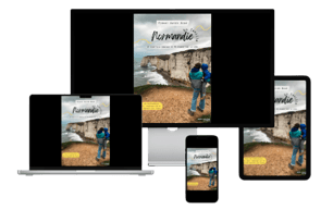 Guide digital 'Normandie road-trip en 45 étapes' - compatible smartphone, tablette et ordinateur.