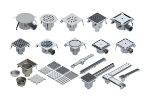 WILCO Stainless Steel Floor Drains for Food-Grade Facilities in UAE and Middle East