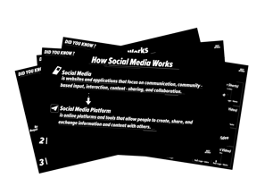 Piled up screenshots of How Social Media Works PDF in preview