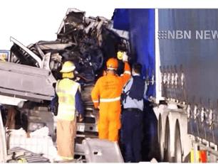 MadKiwi Designs Truck Crash the moment they discover his body within the wreckage