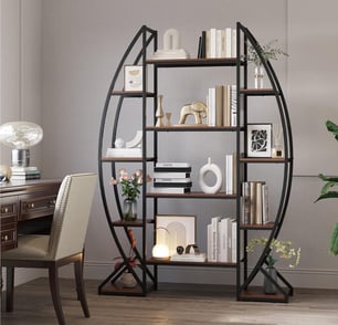 Oval bookshelf 