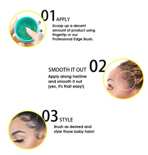 How to use edge control wax